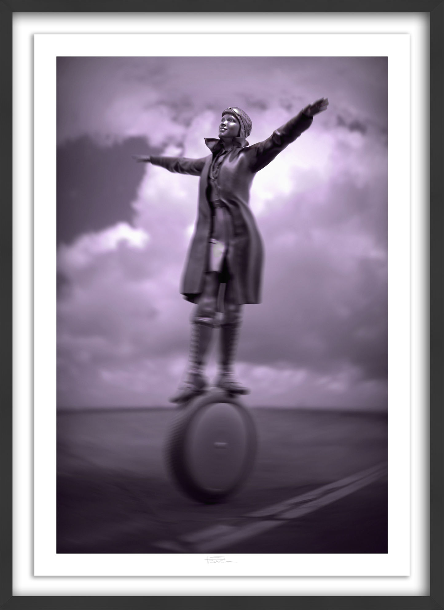 The Aviator Silver 49" x 34"