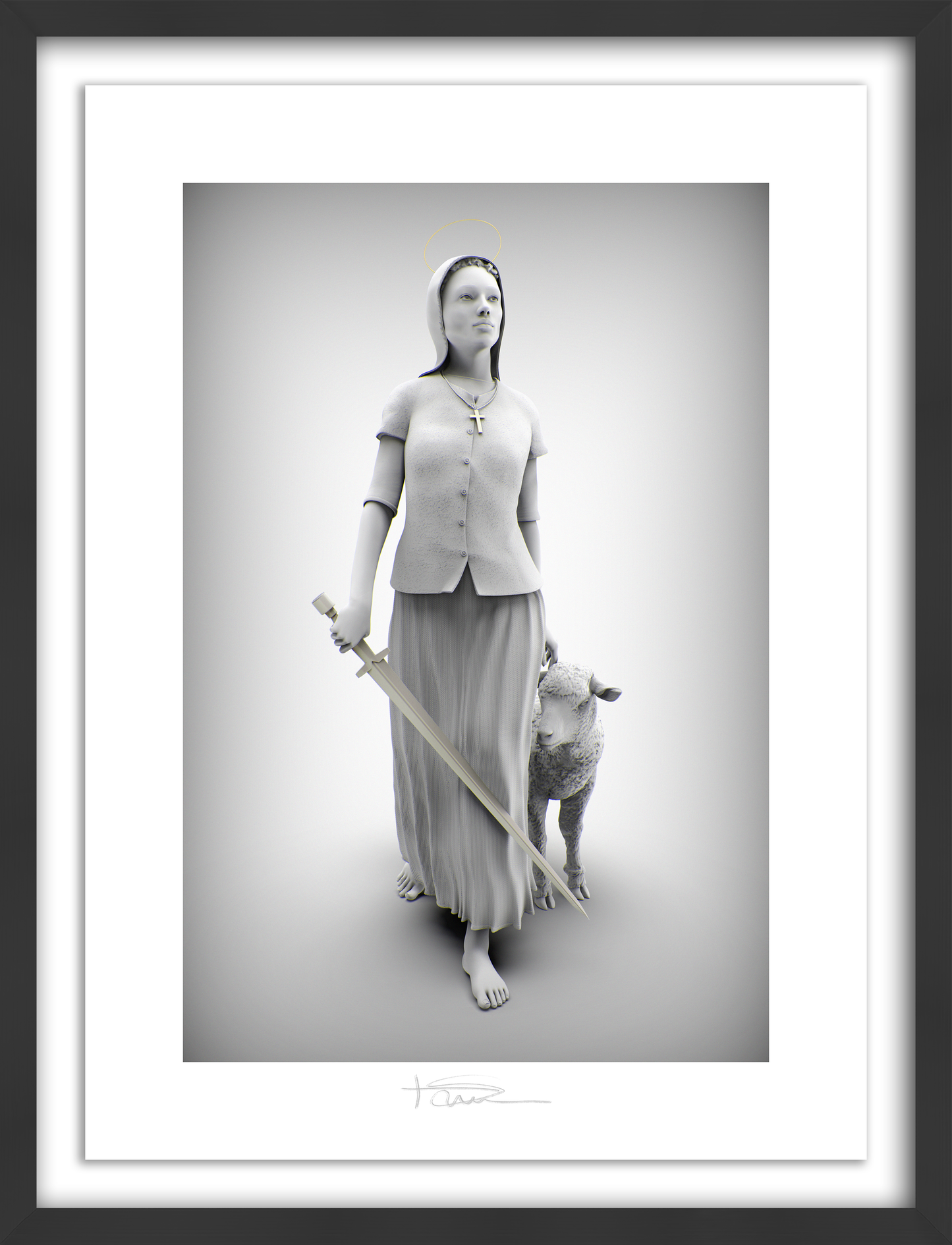 La Pucelle Graphite 22" x 16"