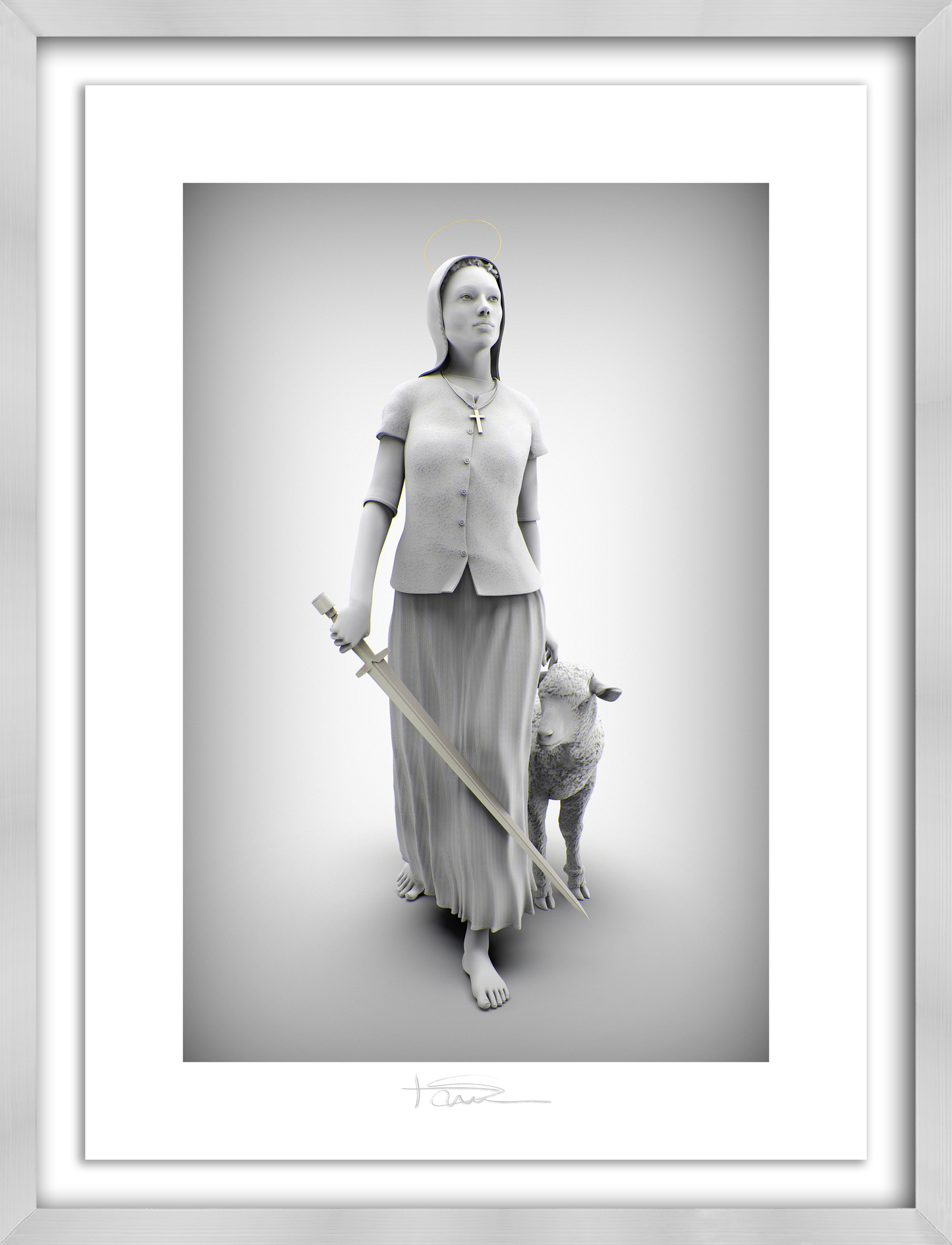 La Pucelle Graphite 22" x 16"