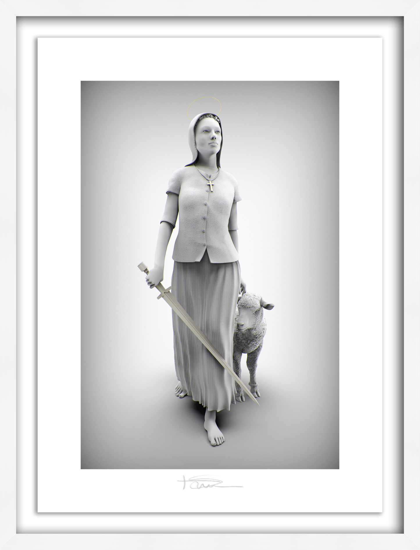 La Pucelle Graphite 22" x 16"