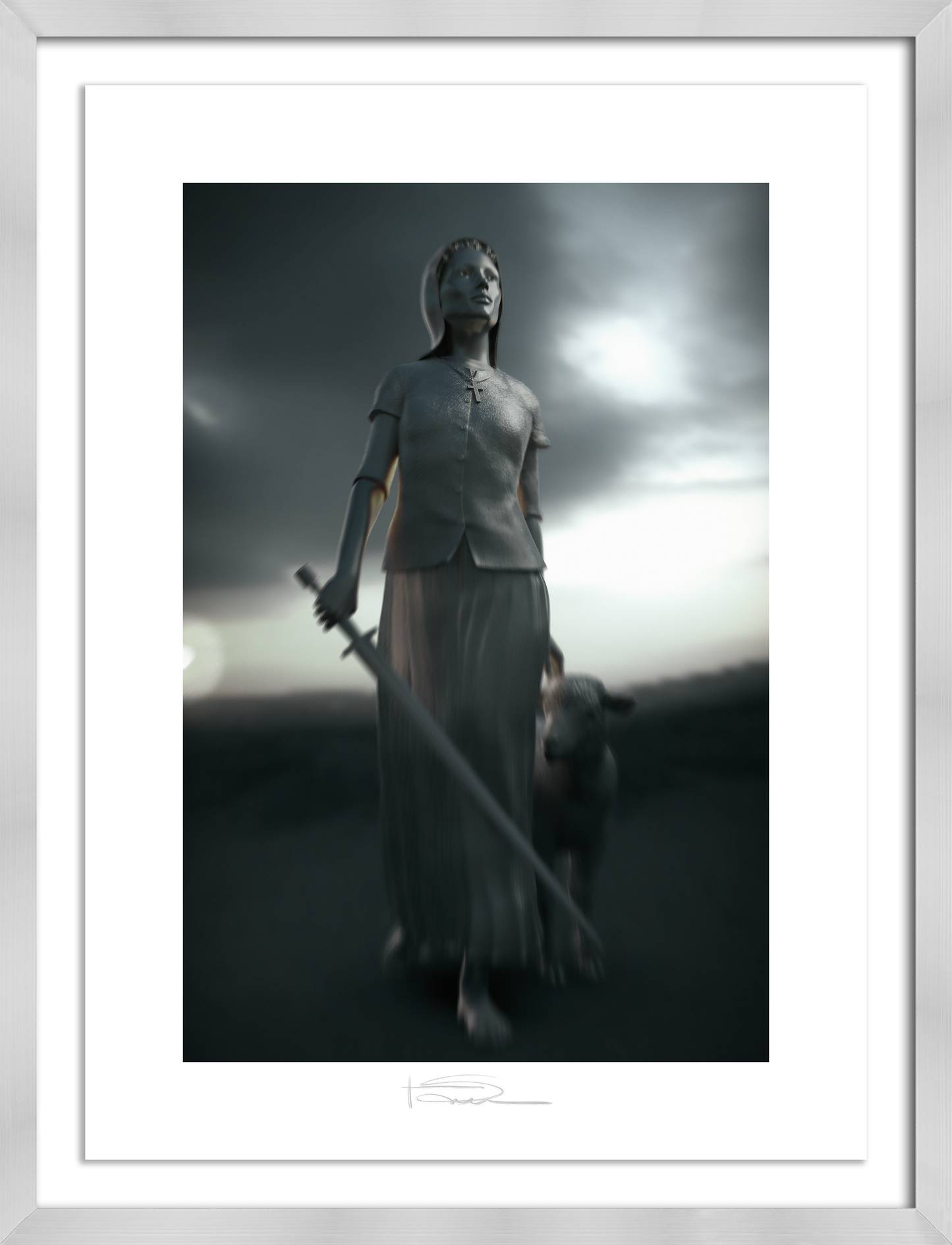La Pucelle Silver 22" x 16"