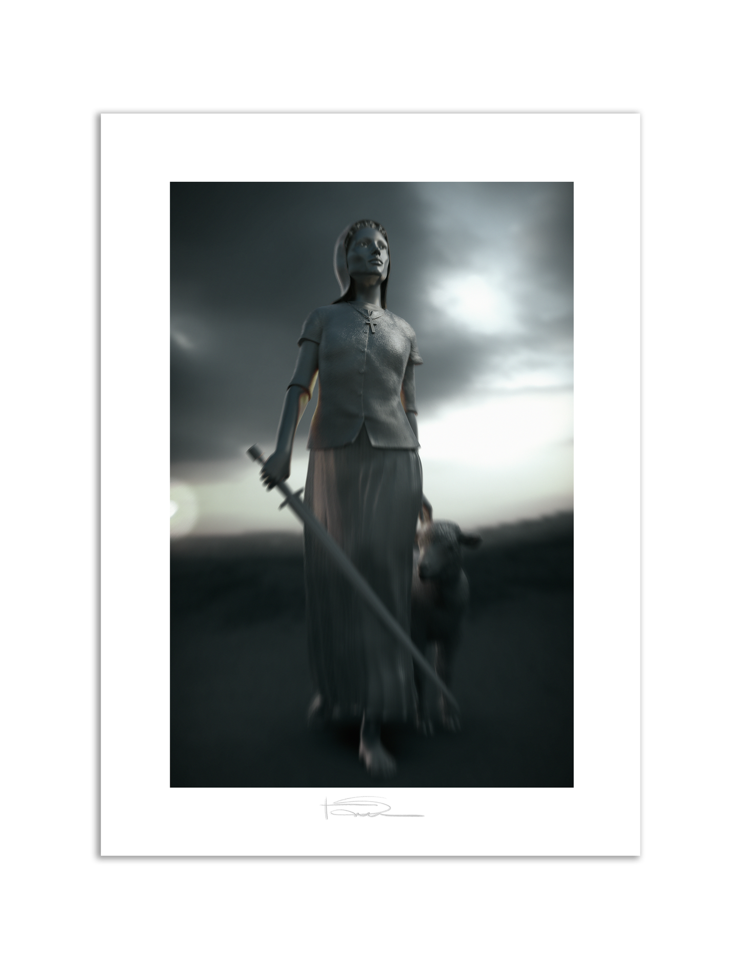 La Pucelle Silver 22" x 16"
