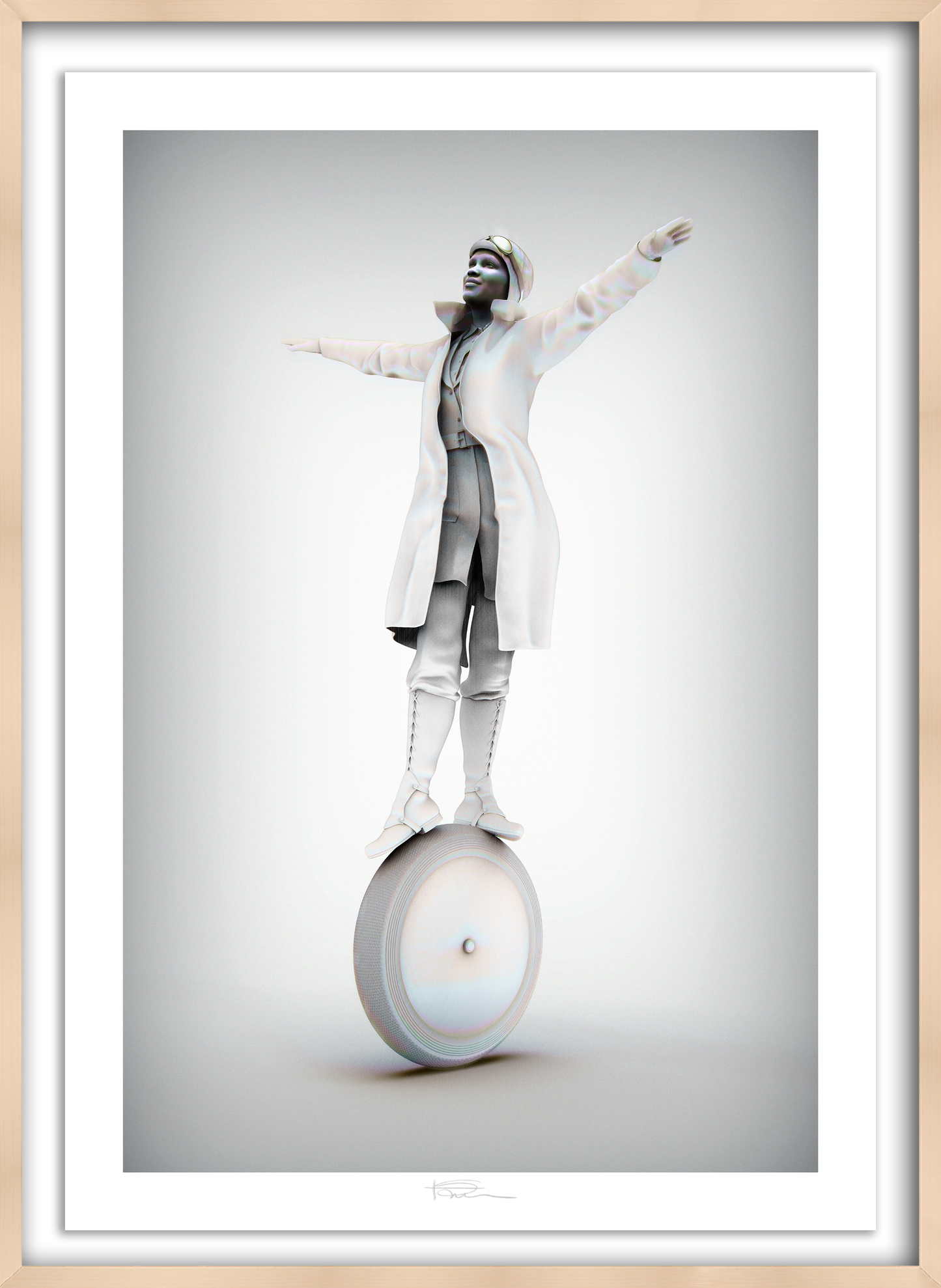 The Aviator Graphite 40" x 28"