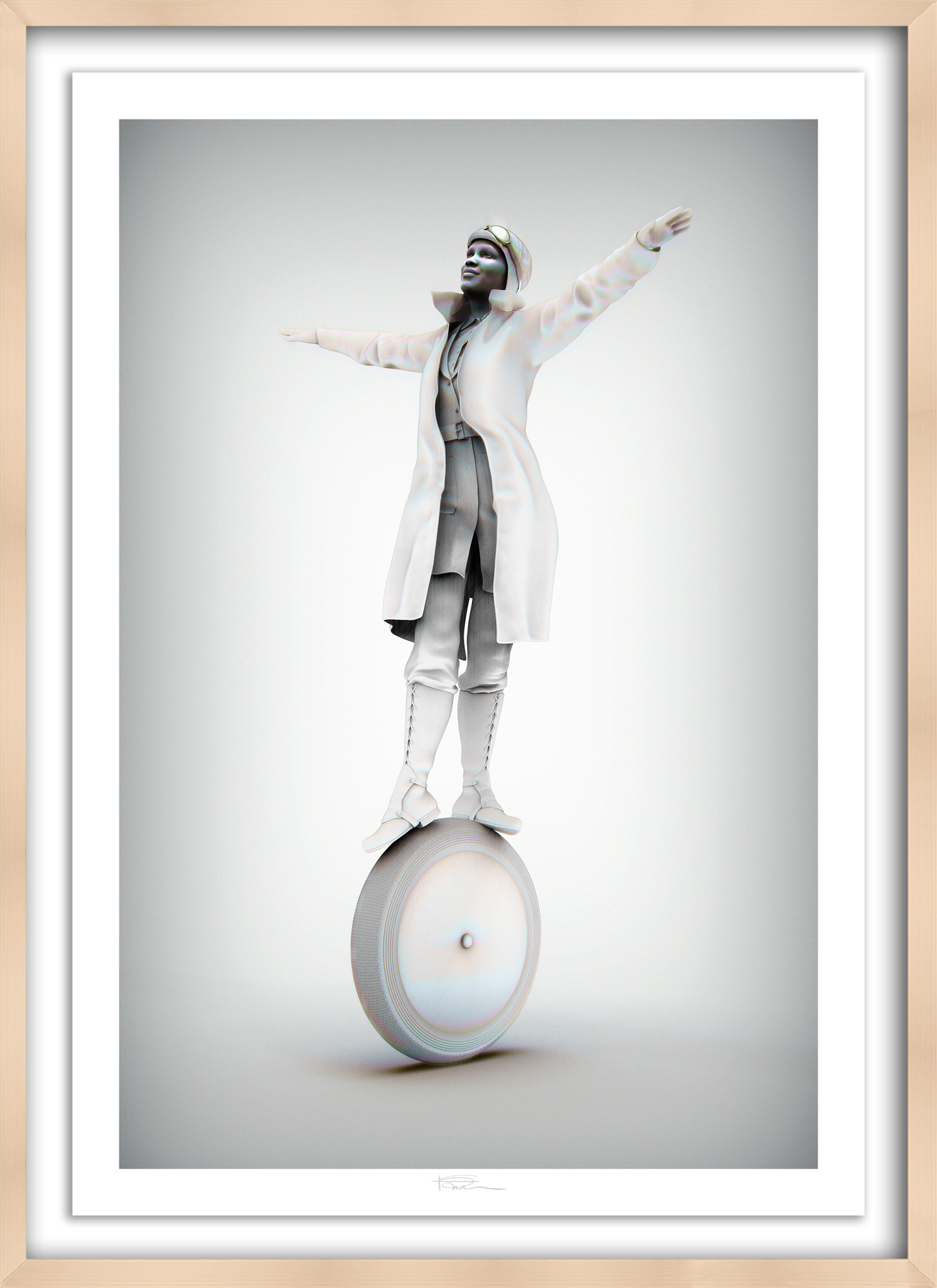 The Aviator Graphite 49" x 34"