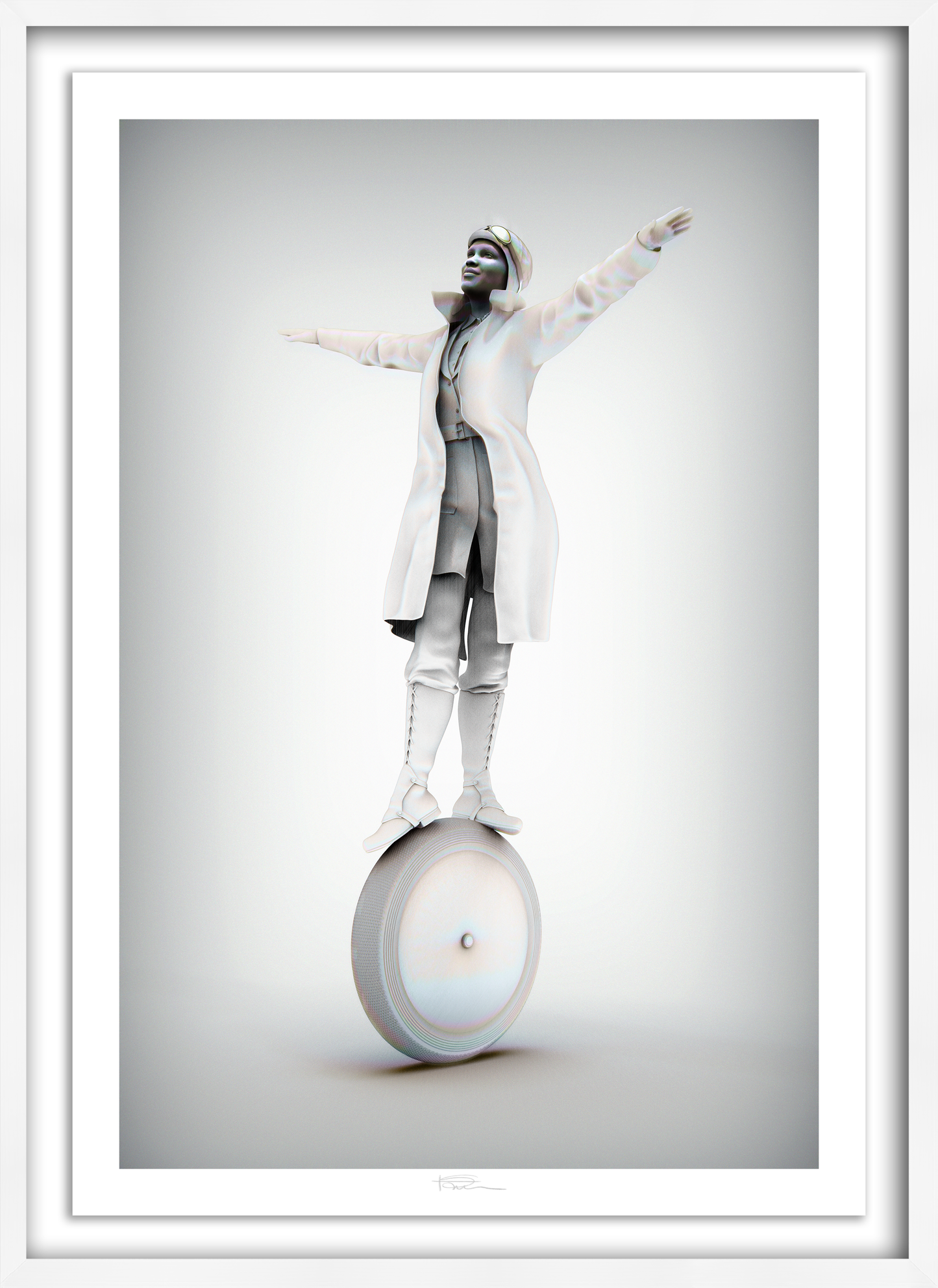 The Aviator Graphite 49" x 34"