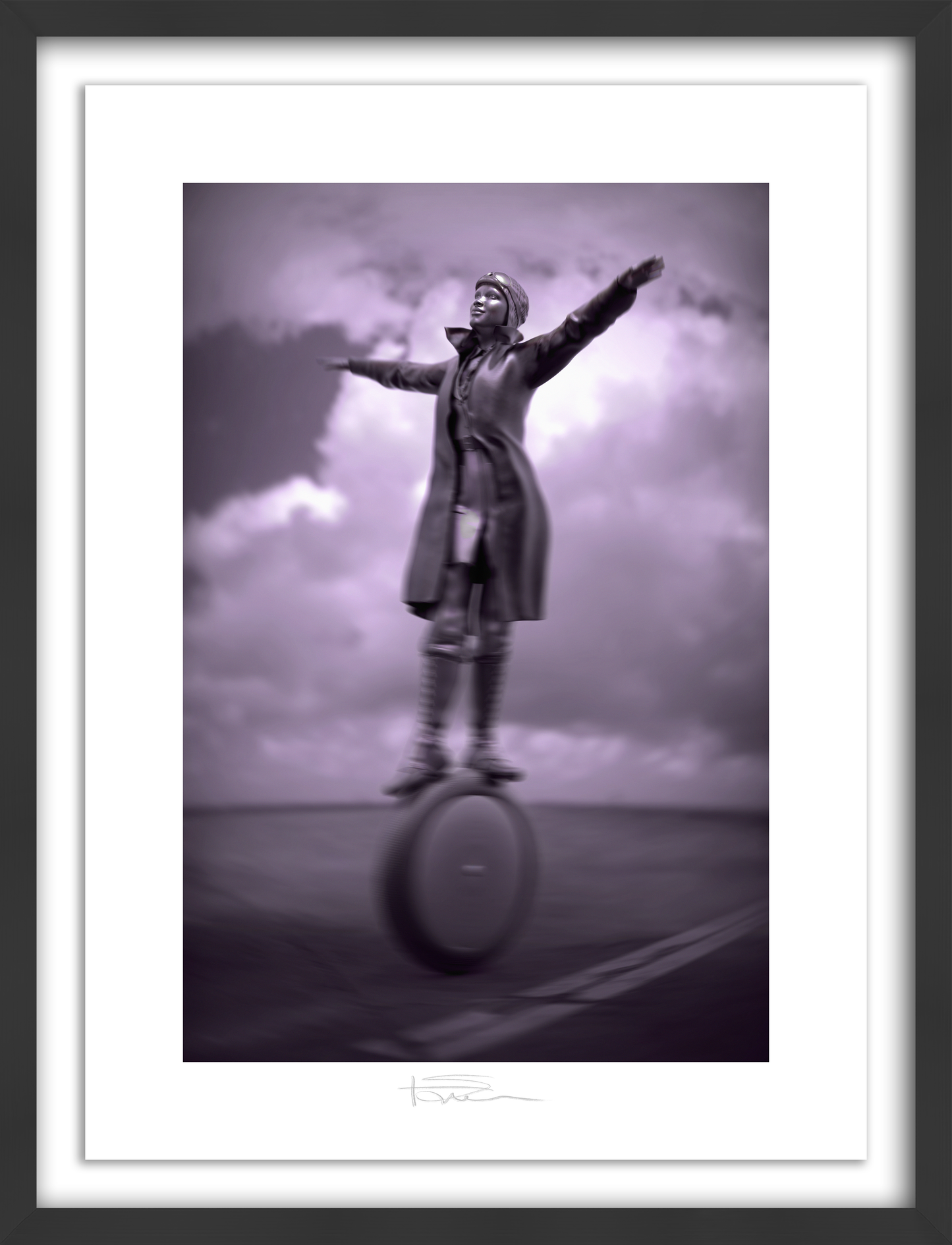 The Aviator Silver 22" x 16"