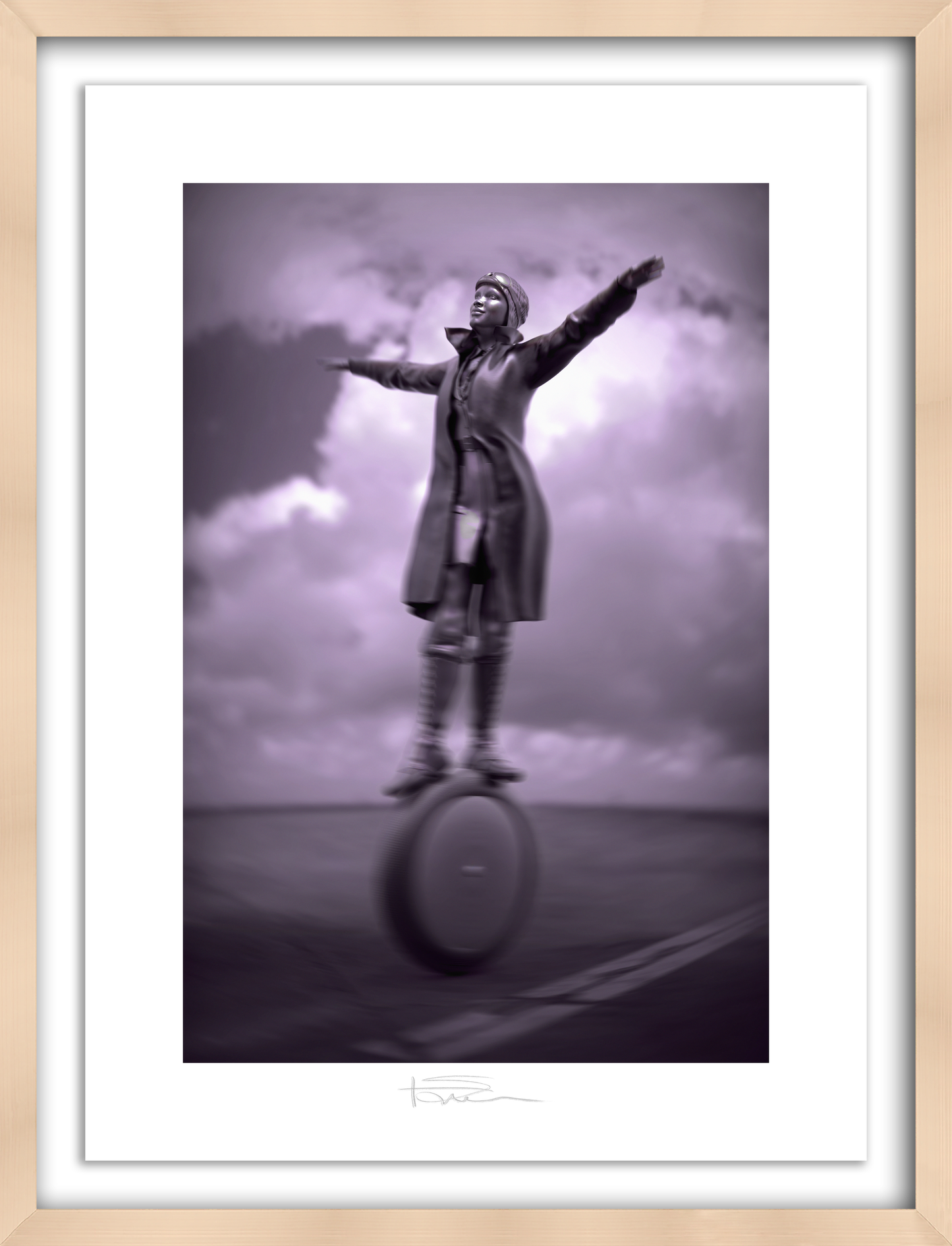 The Aviator Silver 22" x 16"