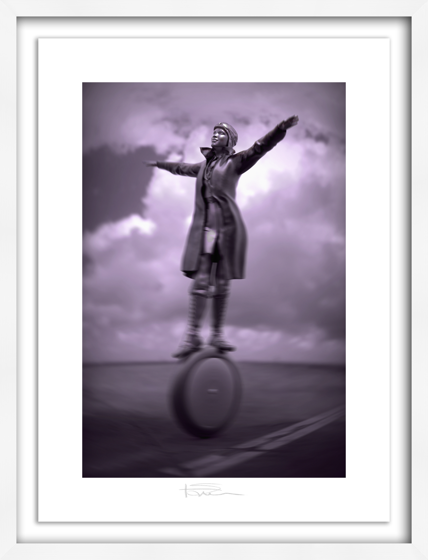 The Aviator Silver 22" x 16"