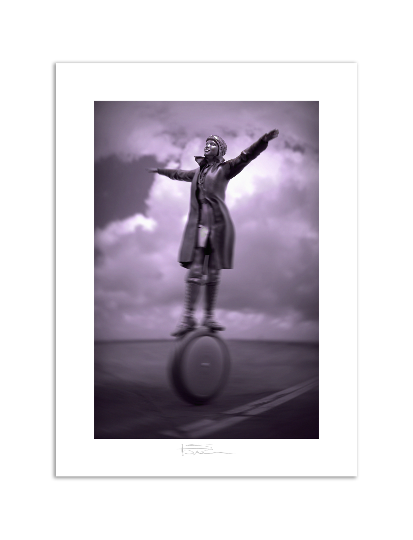The Aviator Silver 22" x 16"