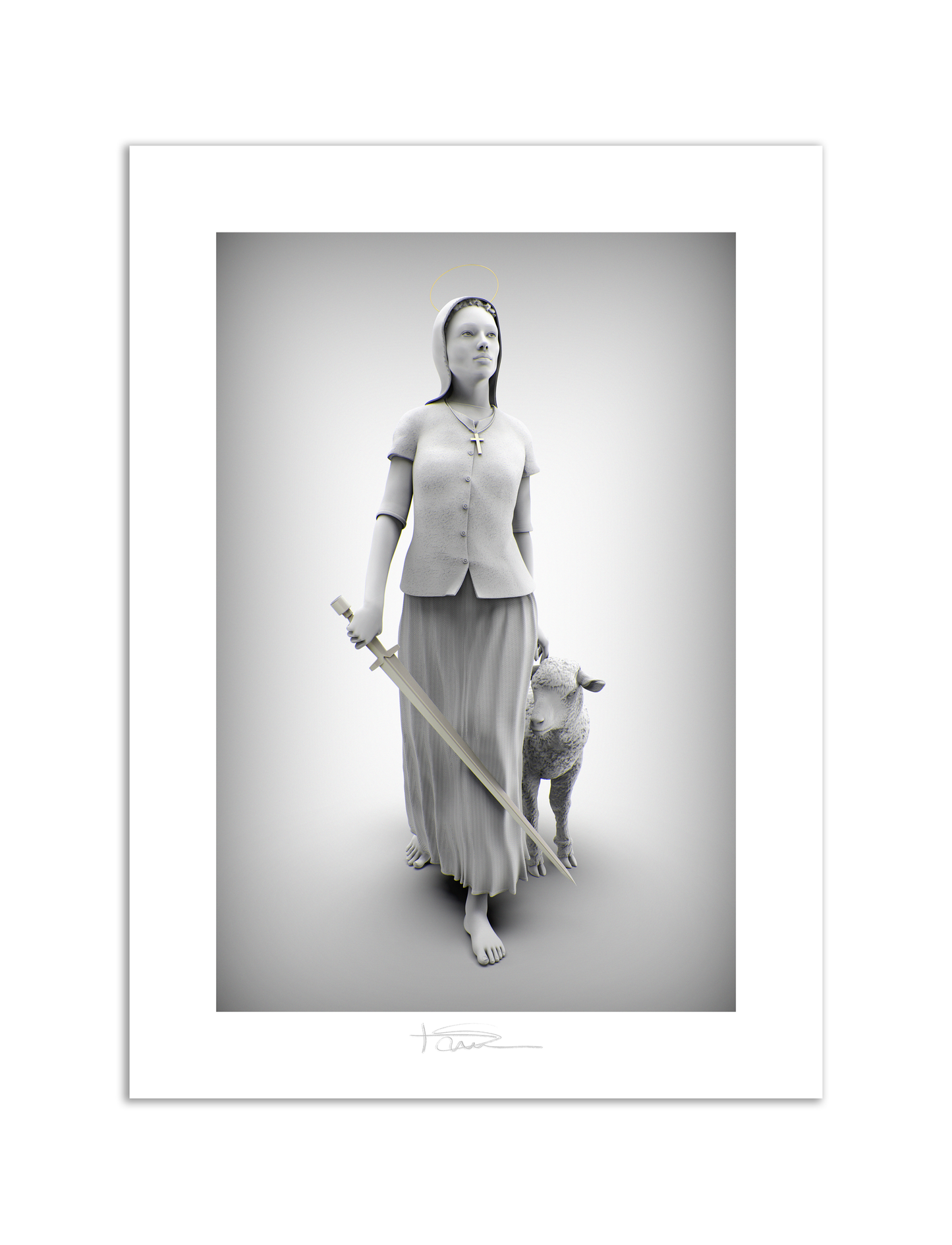 La Pucelle Graphite 22" x 16"