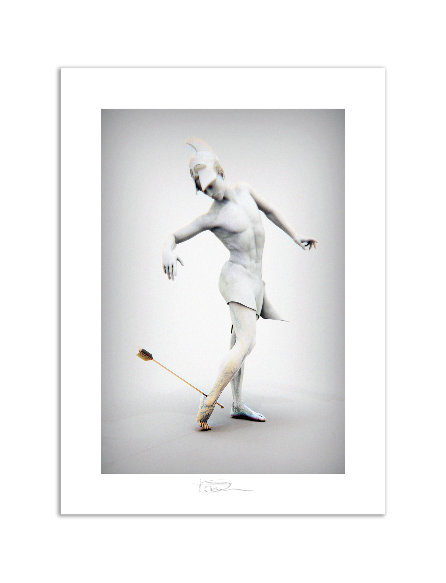 The Myrmidon Graphite 22" x 16"