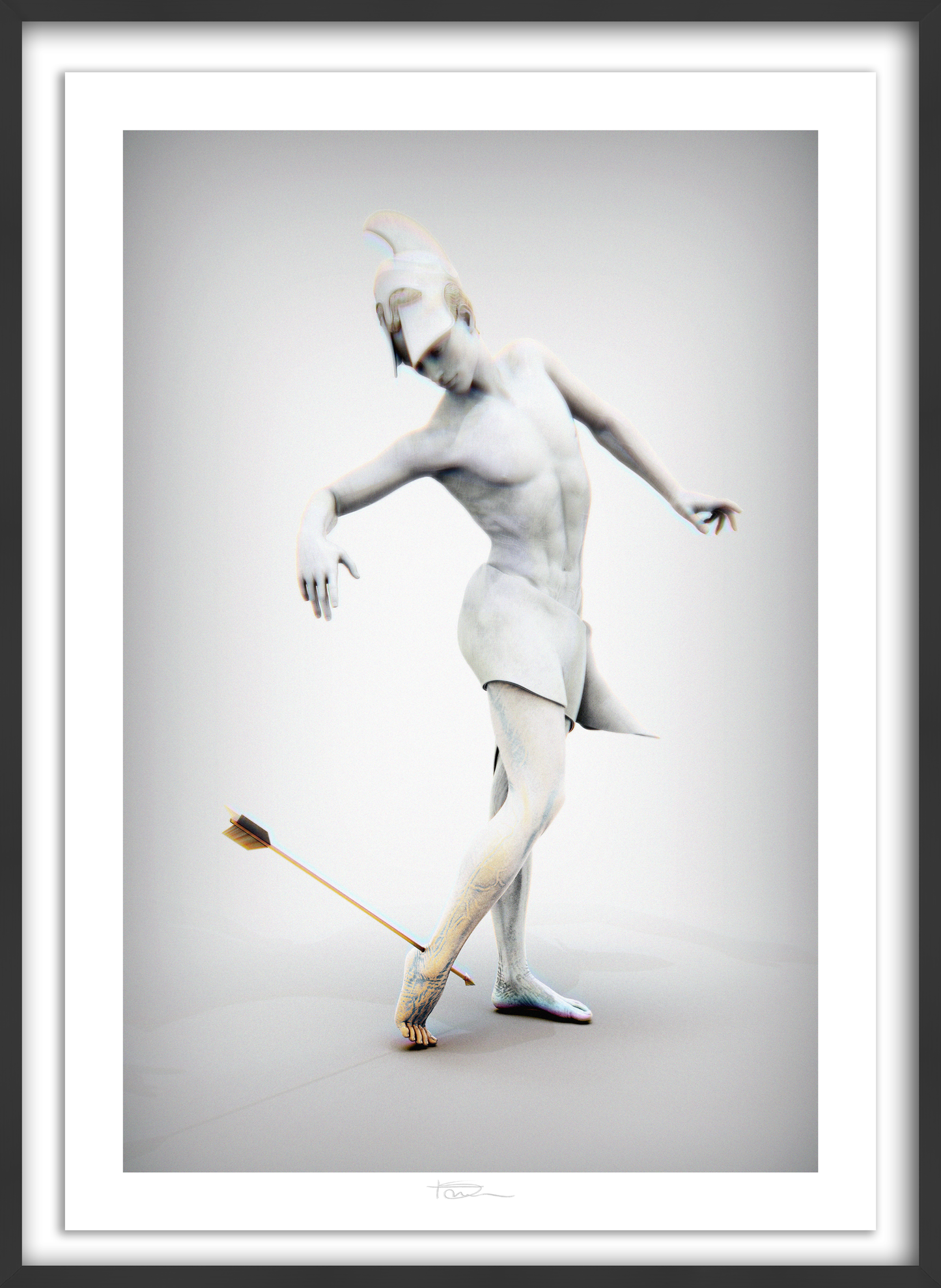 The Myrmidon Graphite 40" x 28"