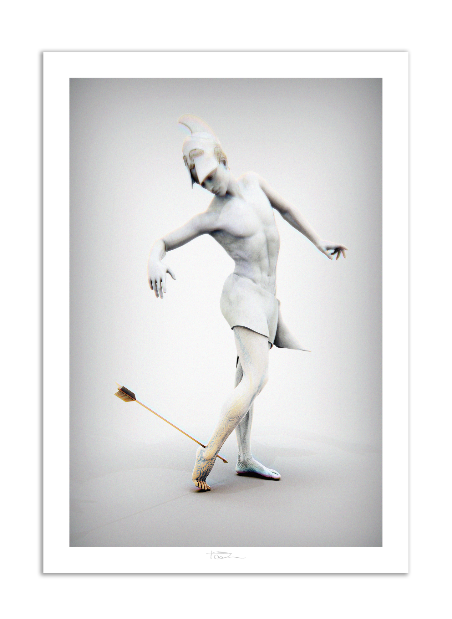 The Myrmidon Graphite 40" x 28"
