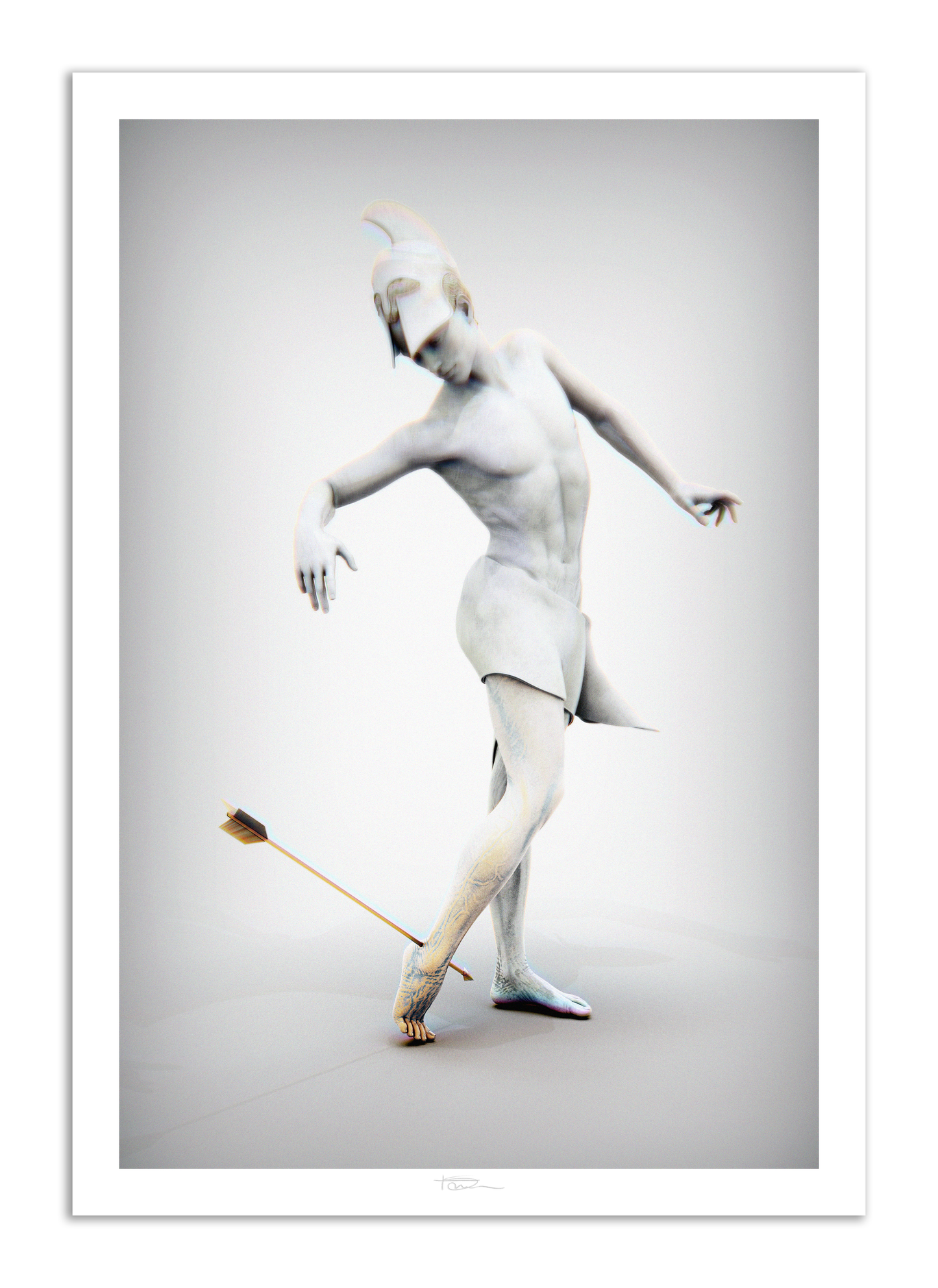 The Myrmidon Graphite 49" x 34"