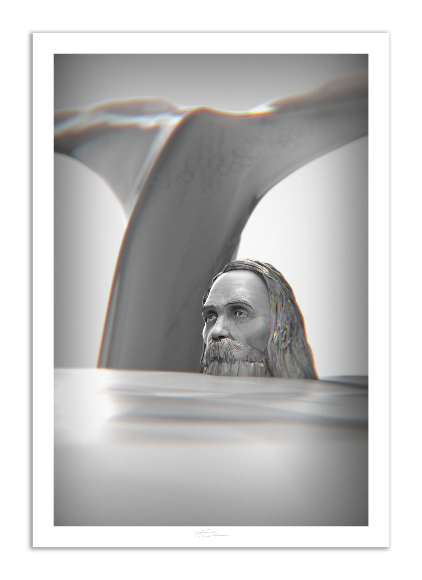 The Prophet Graphite 49" x 34"