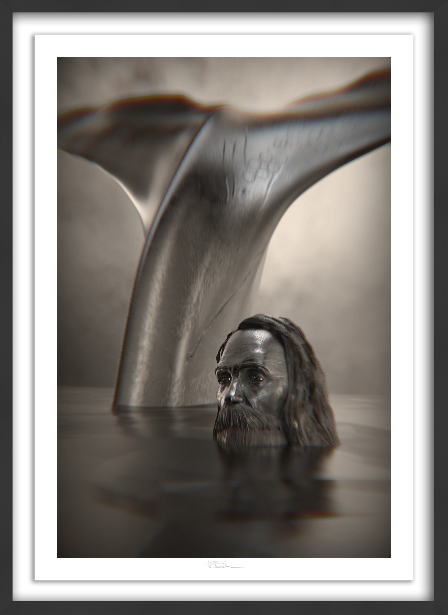 The Prophet Silver 49" x 34"