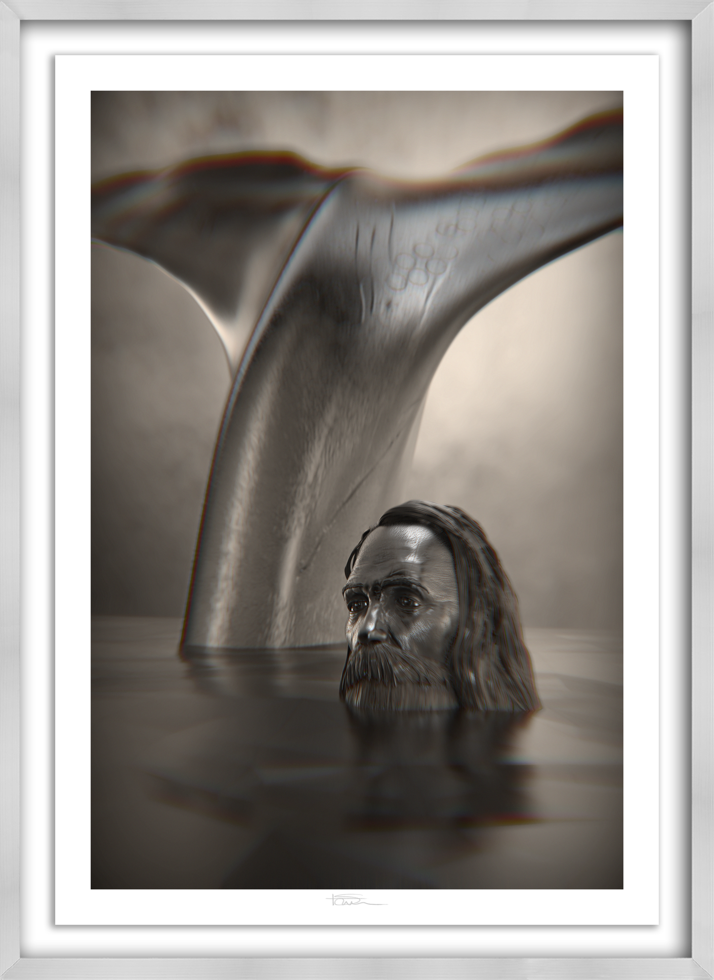 The Prophet Silver 49" x 34"