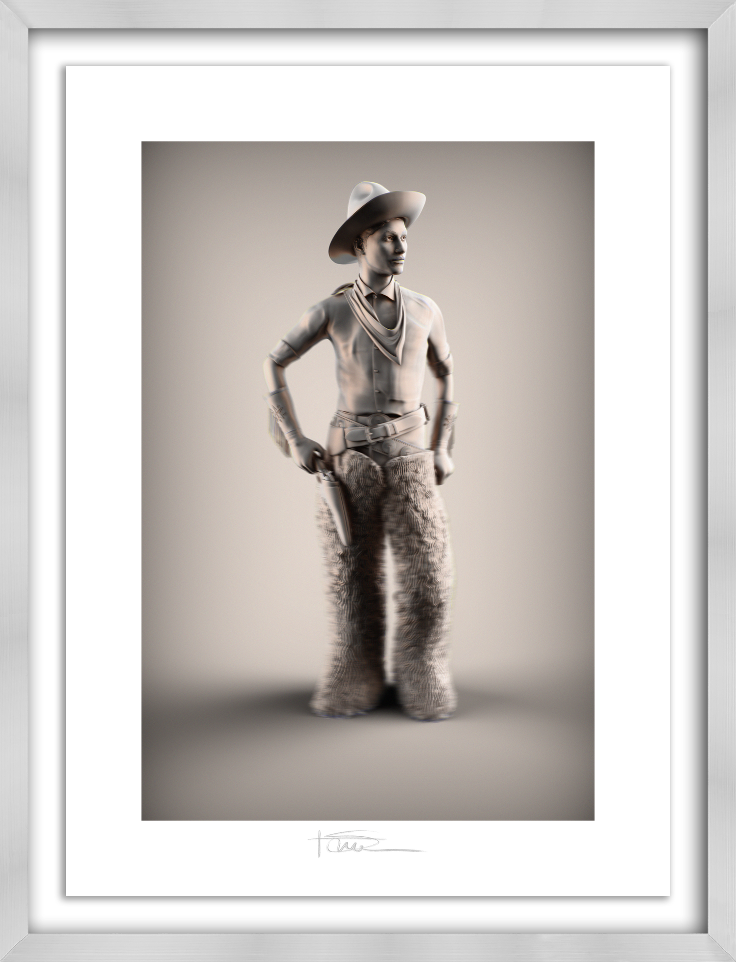 Wooly Boy Graphite 22" x 16"