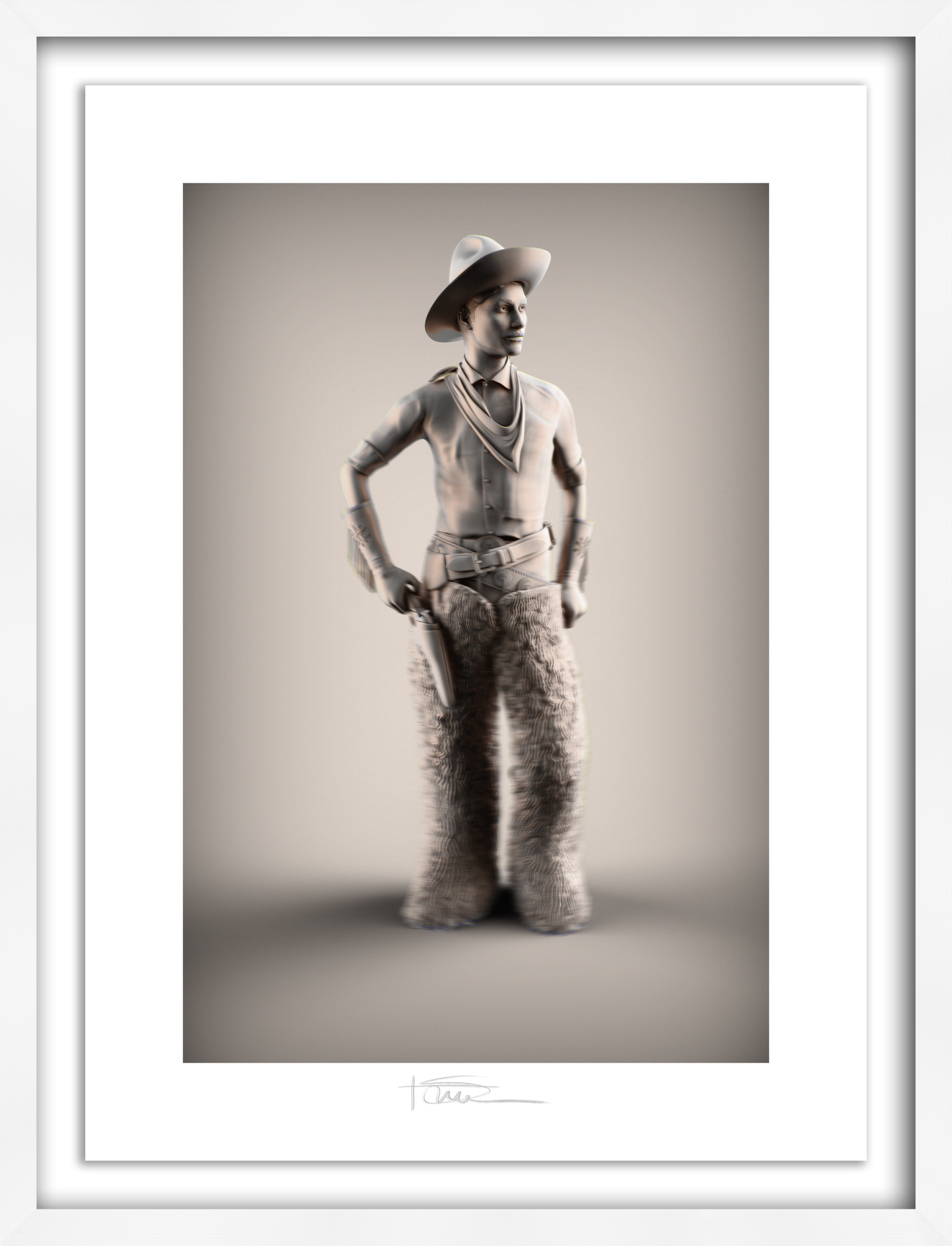 Wooly Boy Graphite 22" x 16"