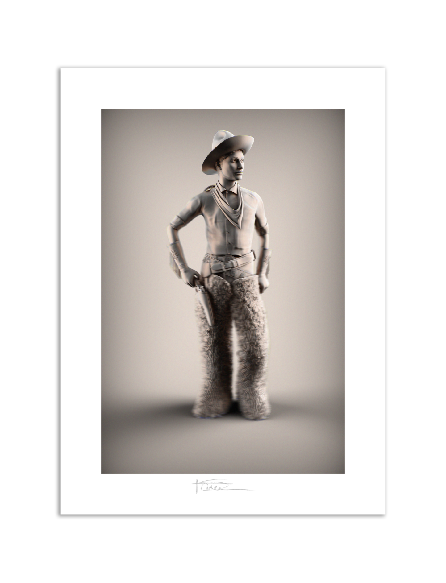 Wooly Boy Graphite 22" x 16"