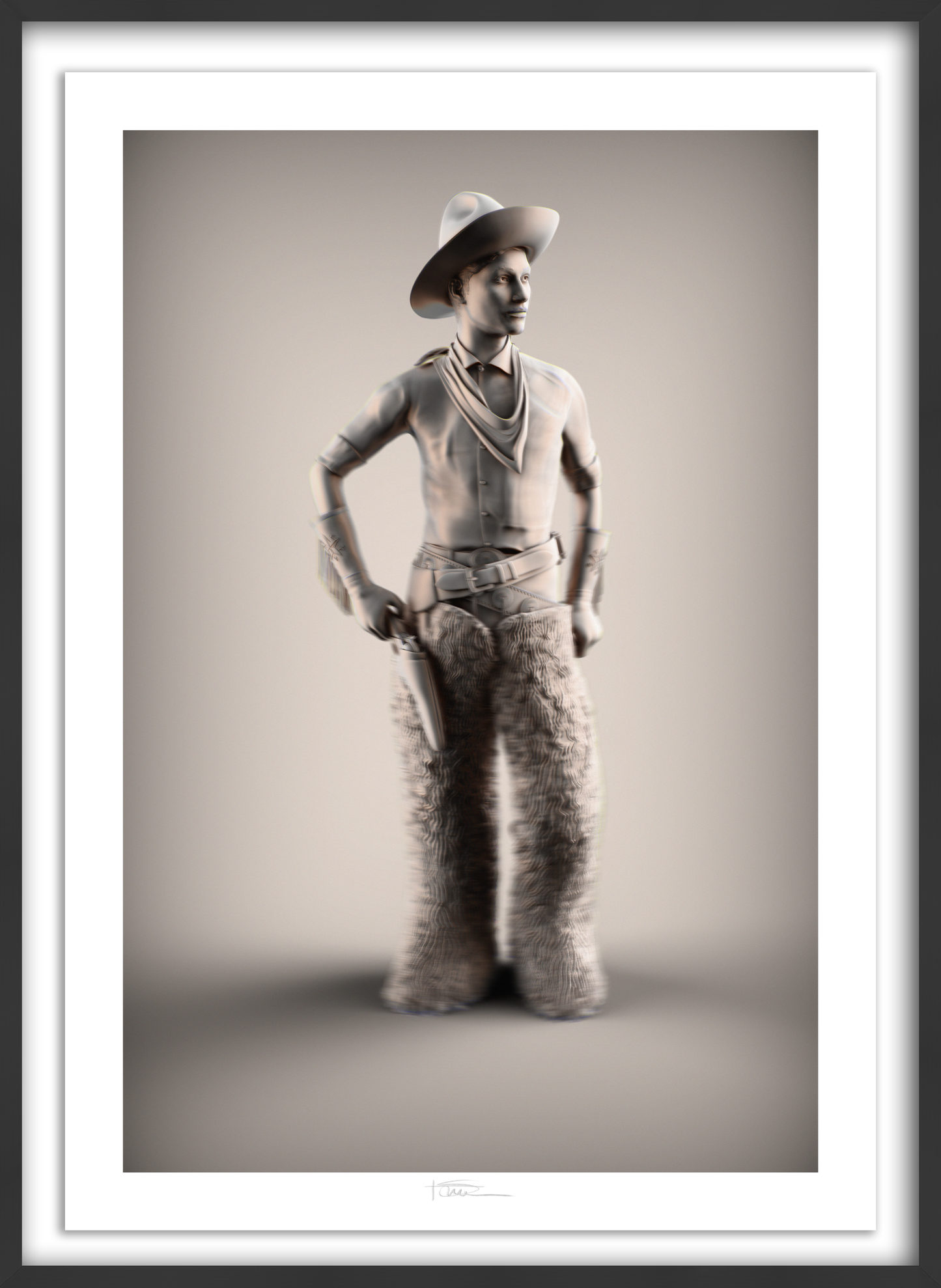 Wooly Boy Graphite 40" x 28"