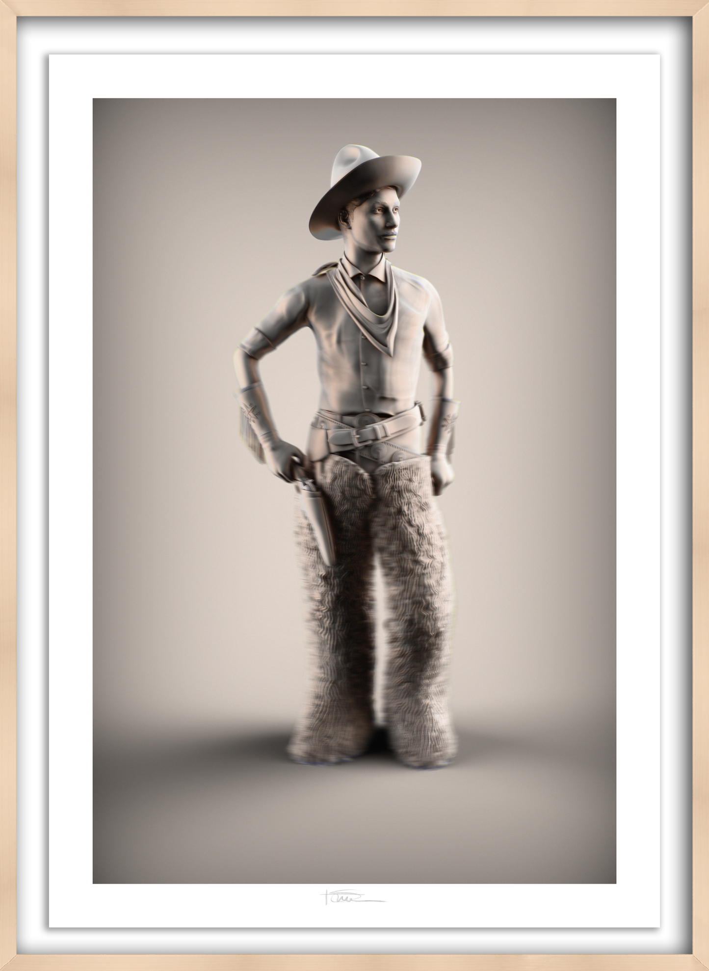 Wooly Boy Graphite 40" x 28"