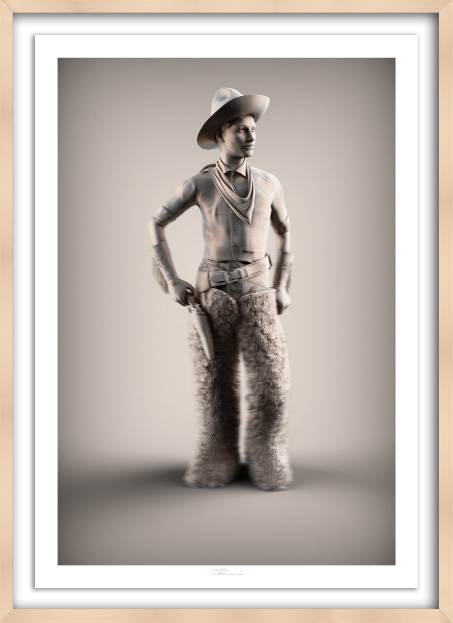Wooly Boy Graphite 49" x 34"