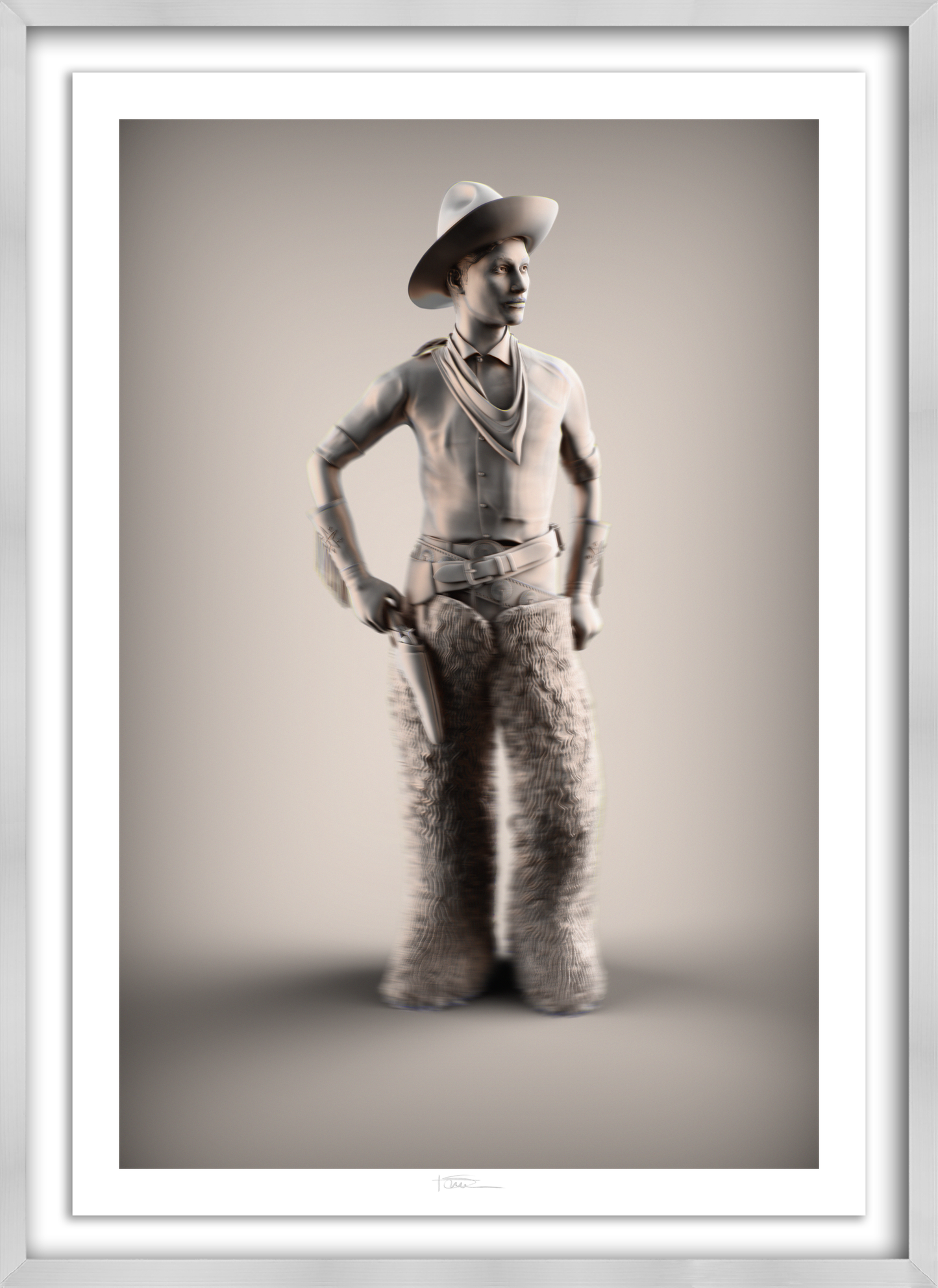Wooly Boy Graphite 49" x 34"