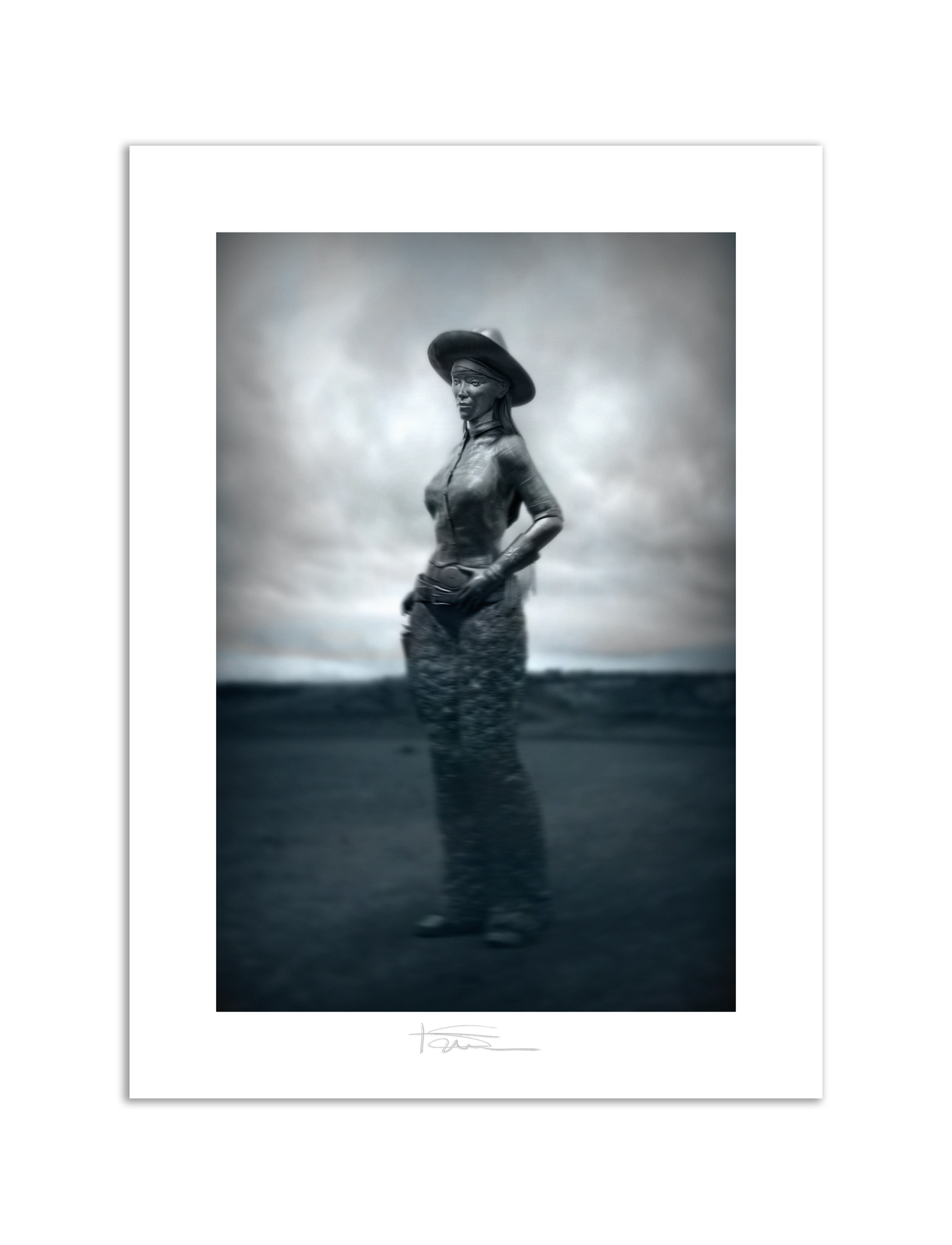 Wooly Girl Silver 22" x 16"