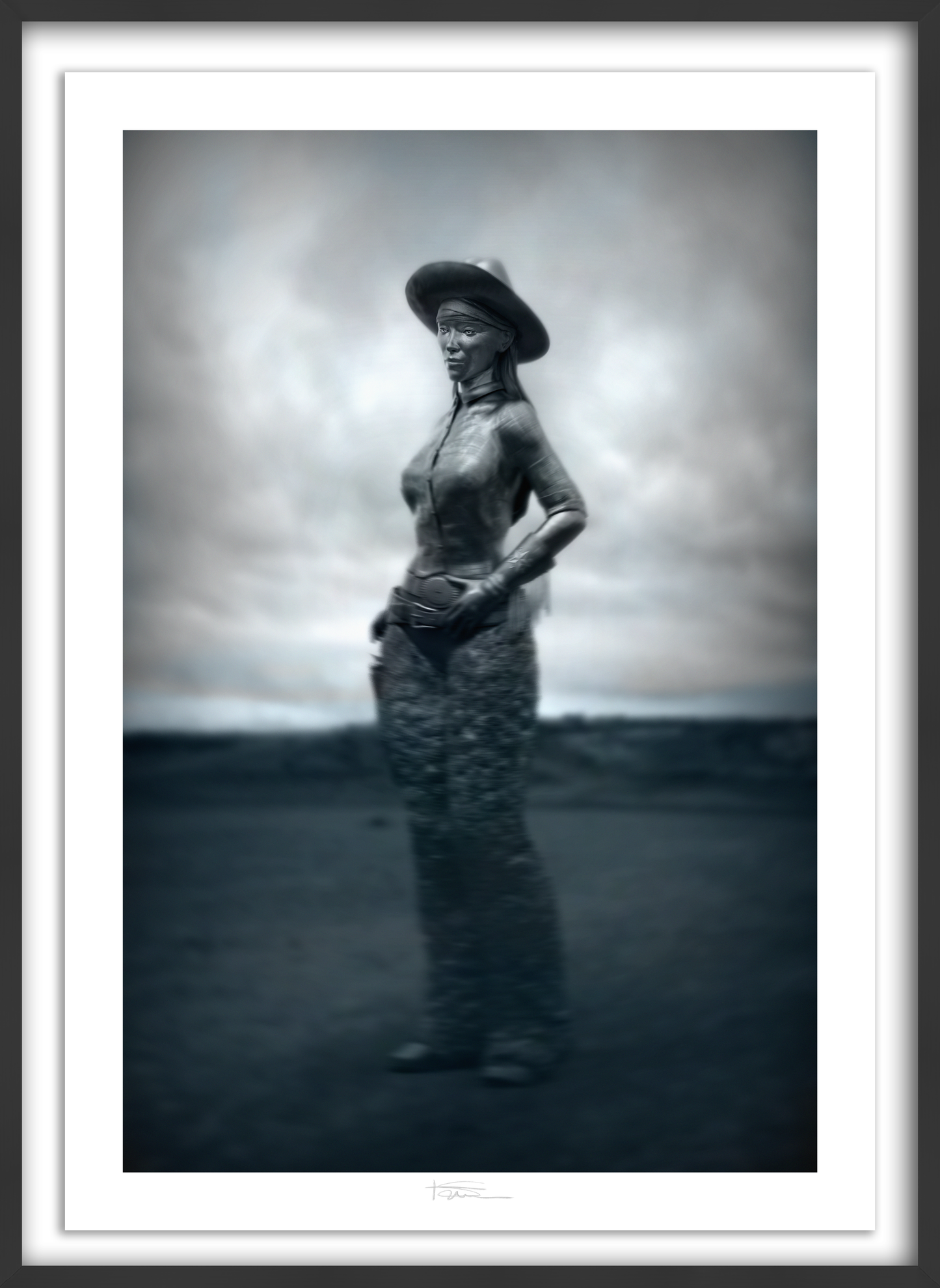 Wooly Girl Silver 40" x 28"