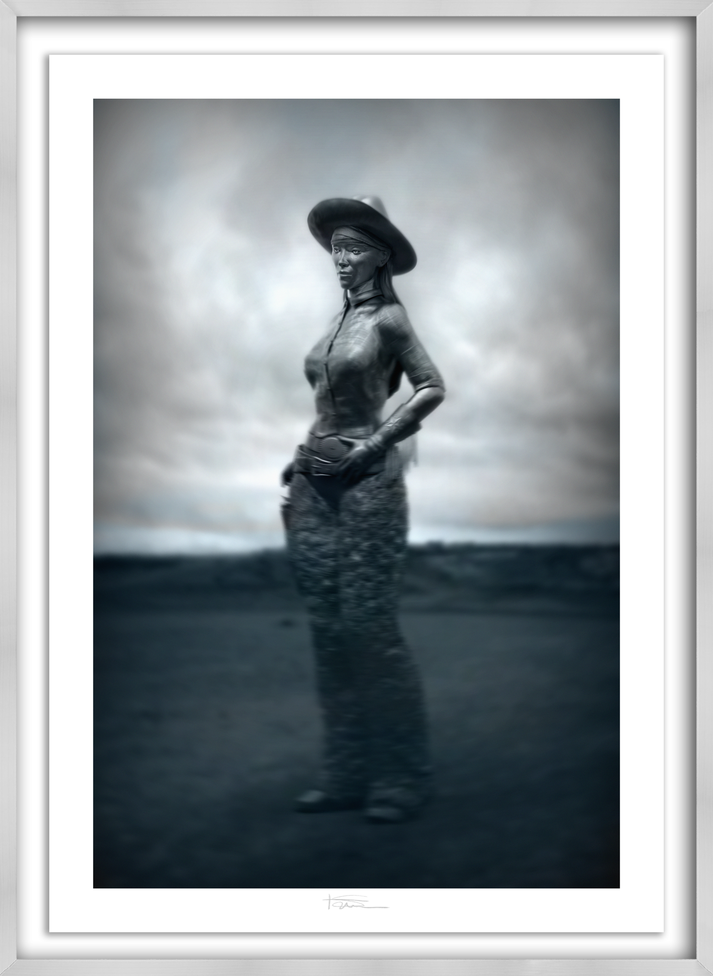 Wooly Girl Silver 40" x 28"