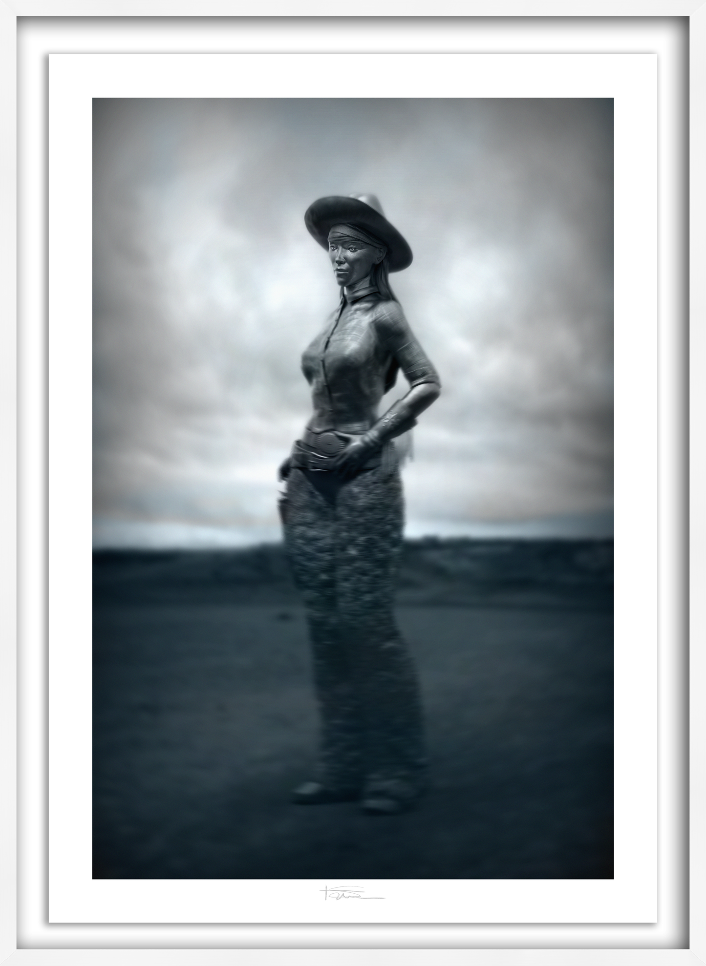 Wooly Girl Silver 40" x 28"
