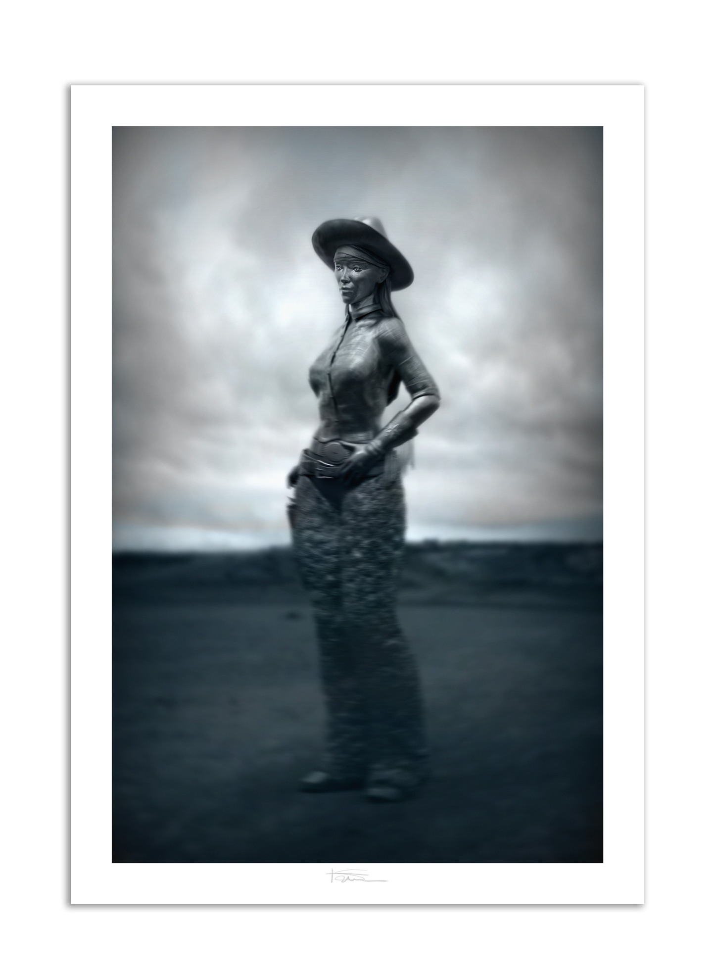 Wooly Girl Silver 40" x 28"